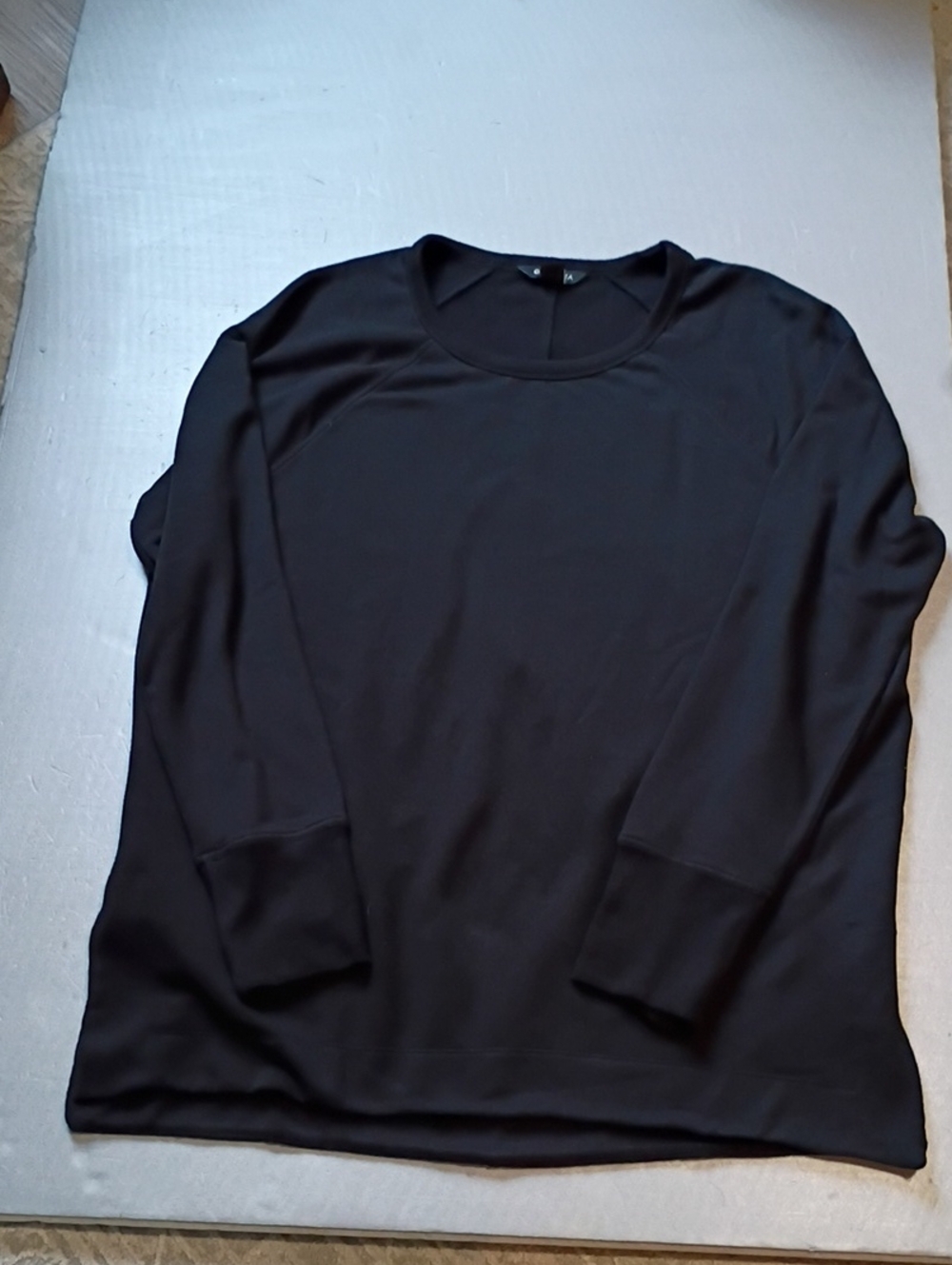 Athleta Black XL Long Sleeve Crew Sweatshirt